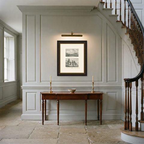 Scenes from King George's Harbour, New Holland (modern-day Australia), 1836, shown framed in a room
