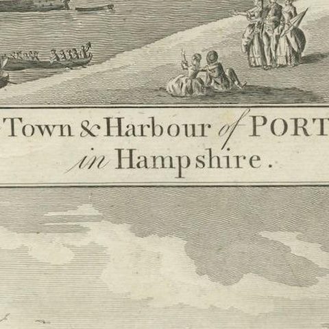 1784 View Of Portsmouth Harbour And Dartmouth Castle By Walpoole, close-up 5