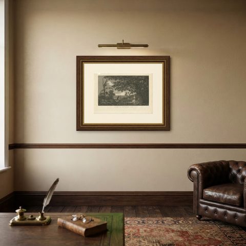View of Tanna Island: A Glimpse into Vanuatu from Cook's Voyages, 1803, shown framed on a wall