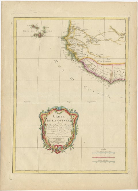 Antique Map of the Coast of Guinea and the Cape Verde Islands, view 2