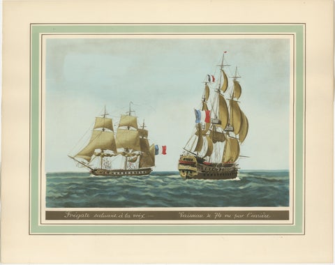 Maritime Salute: The Elegance of 18th-Century Naval Grace, circa 1920, view 2