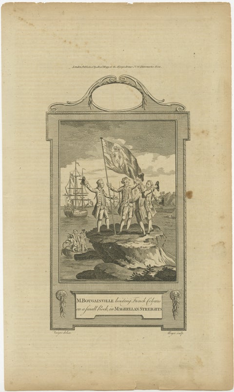 Bougainville's Claim in the Magellan Straits, circa 1767, view 2