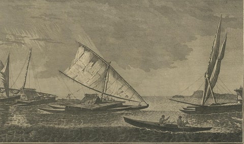 Antique Print of Various Vessels of the Friendly Islands by Cook, 1803, view 3