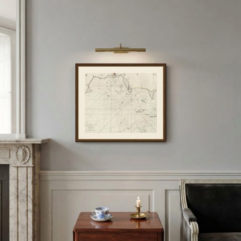 Two Antique Sea Charts of the Thousand Islands between Batavia and Bantam, c1734, shown framed on a wall