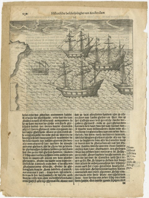 Dutch Voyages to Madagascar, Early Exploration Scene, Pontanus 1611, view 2