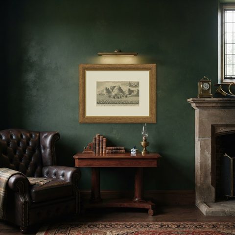 The Cape of Good Hope, VOC Anchorage and Table Mountain, c.1750, shown framed in a room