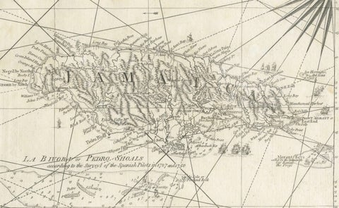 Navigational Chart of Jamaica, Cape Gracias a Dios, and the Mosquito Coast, 1775, close-up 4