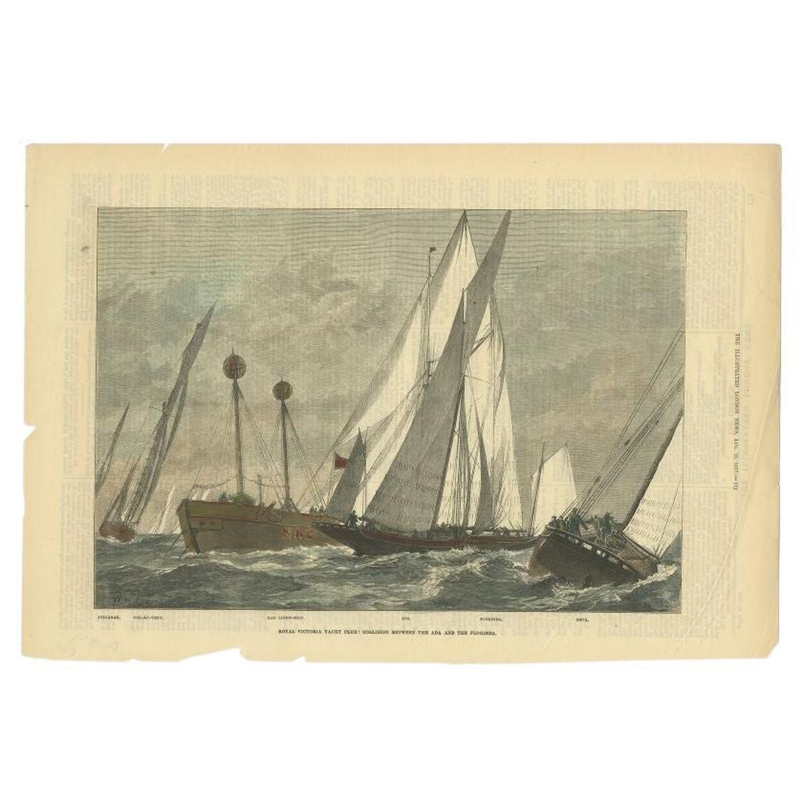 Royal Victoria Yacht Club, London News, 1877