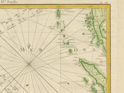 Charting the Course of Empire: Bonne's 1770 Masterpiece Maps of the Indian Ocean, close-up 3