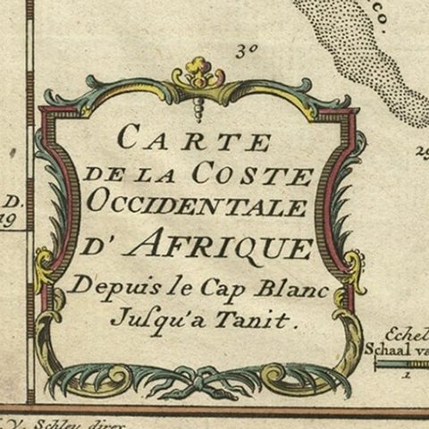 Bay of Arguin, West Coast of Africa from Cape Blanco to Tanit, Africa, 1747, close-up 2