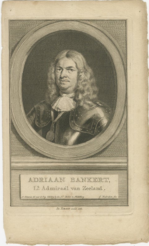 Naval Commanders of Zeeland, Gelein & Kornelis Evertsen, Adriaan Bankert, c1750, view 2