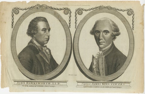 Engravings of Hawkesworth & Captain James King: Chroniclers of Capt. Cook, 1784, view 2