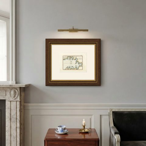 Golfe de Mandaya Sea Chart by Joseph Roux, Ottoman Turkey, c.1764, shown framed on a wall