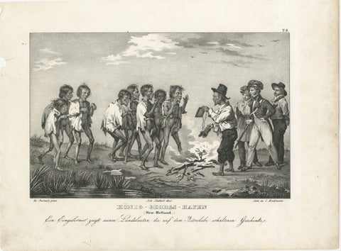 Sharing Astrolabe Gifts at King George's Harbour, New Holland (Australia), 1836, view 2