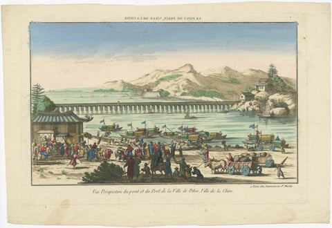 Rare Early View of the Harbour of Peking or Beijing, Capital of China, view 2
