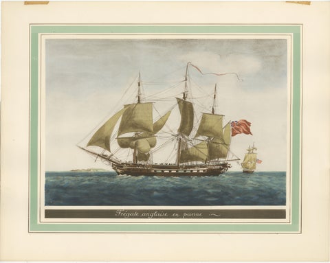 Before the Gales: An English Frigate Awaiting Wind, circa 1920, view 3
