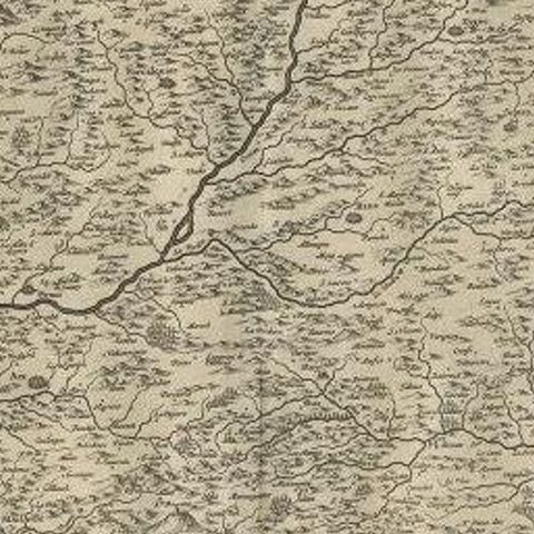 Original Antique Map of the Southern Coast of France by Janssonius, 1657, close-up 2