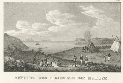 Scenes from King George's Harbour, New Holland (modern-day Australia), 1836, close-up 4