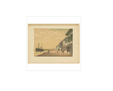 Antique Print of a Steamship at Tanjung Burung by M.T.H. Perelaer, 1888, view 2