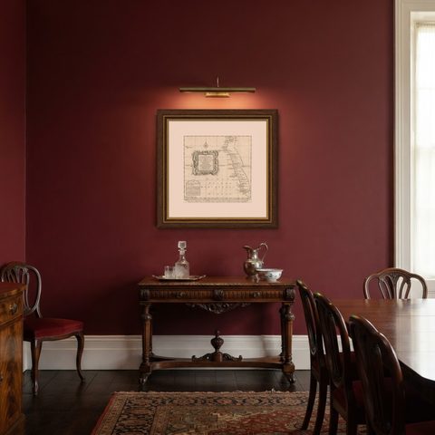 Dutch Antique Map of the West Coast of Africa, to the Cape of Good Hope, 1747, shown framed in a room