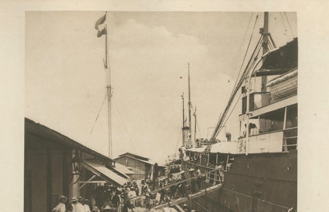 Belawan Harbour & Labourers, Sumatra, Indonesia, Kleingrothe Photogravure 1900, close-up 6