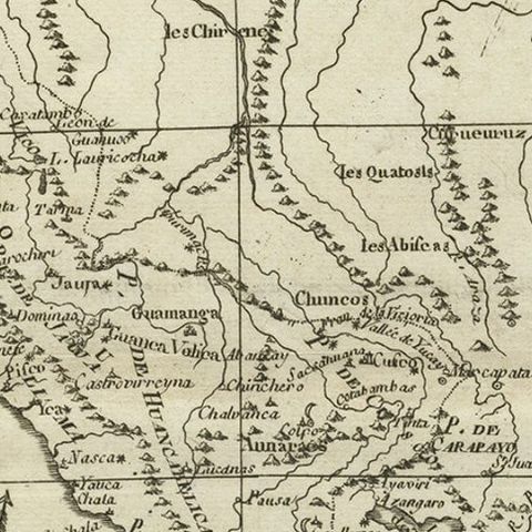 Map of the Western Coast of South America from Ecuador into Chili, ca.1780, close-up 2
