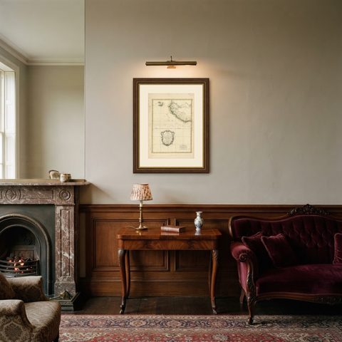 Antique Map of the West Coast of Africa, 1771, shown framed in a room