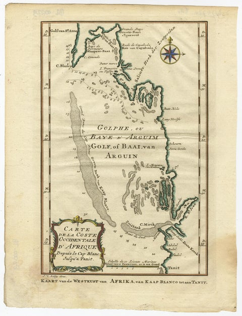 Bay of Arguin, West Coast of Africa from Cape Blanco to Tanit, Africa, 1747, view 2