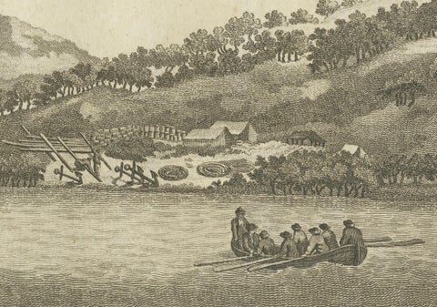 Repairing the Endeavour: Captain Cook's Maritime Ordeal at Hope Islands, ca.1770, close-up 1