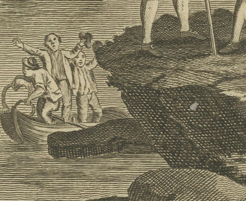 Bougainville's Claim in the Magellan Straits, circa 1767, close-up 1