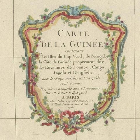 Antique Map of the Coast of Guinea and the Cape Verde Islands, close-up 4