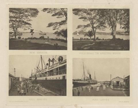 Rare Harbour Views of Colonial Singapore, 1907, close-up 1