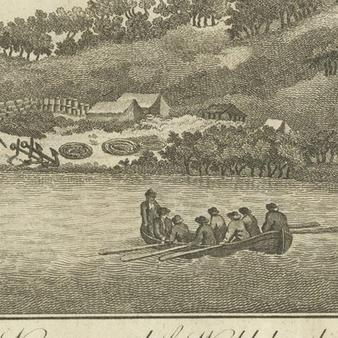 Repairing the Endeavour: Captain Cook's Maritime Ordeal at Hope Islands, ca.1770, close-up 4