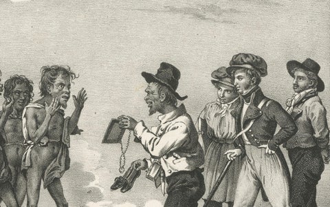 Sharing Astrolabe Gifts at King George's Harbour, New Holland (Australia), 1836, close-up 3