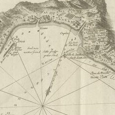 Antique Map of a Bay Nearby Makassar, Celebes 'Sulawesi)' by Hawkesworth, 1774, close-up 2