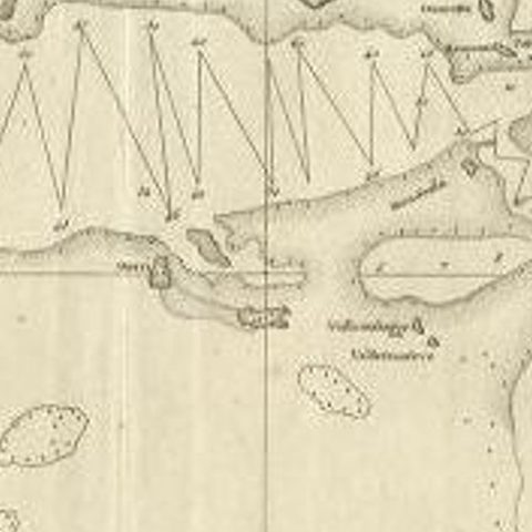 Antique Map of the Northern Coast of Tongatapu by Benard, c.1785, close-up 2