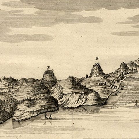 Rare Engraving of the Coast of Dabhol or Dabul, Ratnagiri, Maharashtra in India, close-up 3