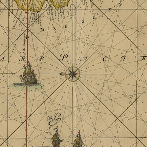 Sea Chart of Central America and the Northwest Coast of South America, ca.1745, close-up 3