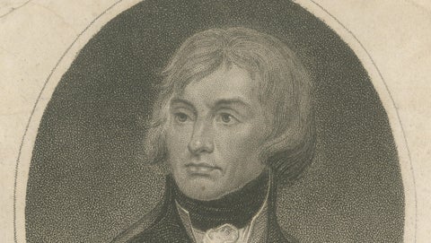 Horatio Nelson Portrait, Trafalgar Engraving, Naval Hero, 1819 London, close-up 1