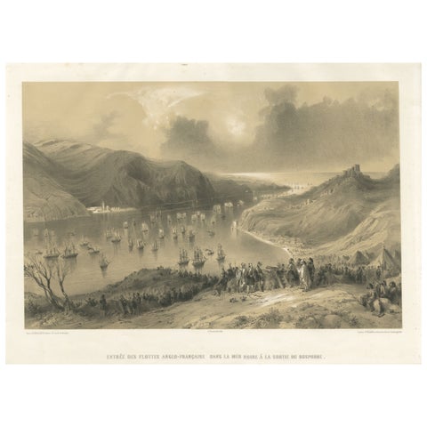 Anglo-French Fleet Entering the Black Sea from the Bosphorus, Crimean War, 1854