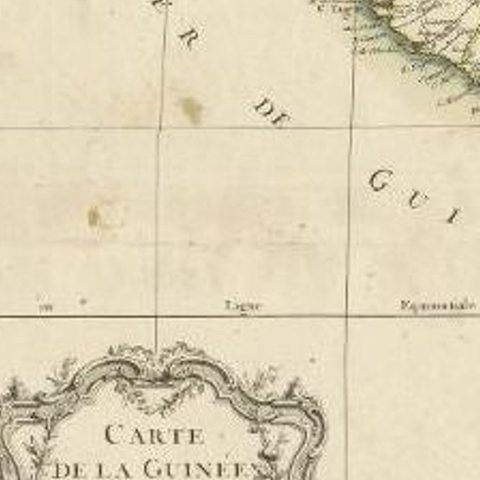 Antique Map of the West Coast of Africa, 1771, close-up 2