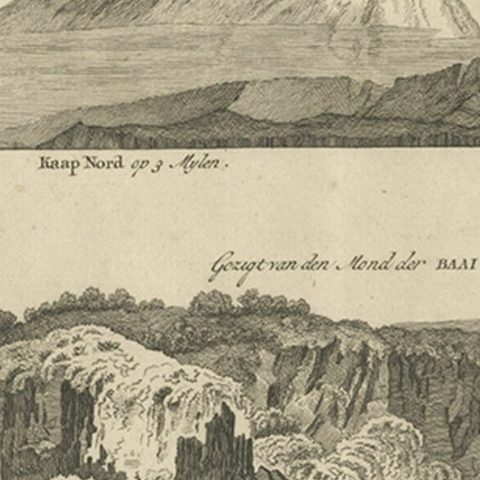 Antique Print with Coastal Views of Kamchatka in Russia by Cook, 1803, close-up 2