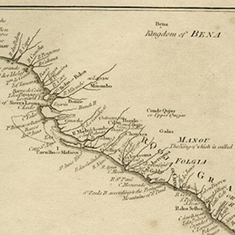 Map of the African Coast, Gulf of Guinea, from Sierra Leone to Gabon, 1788, close-up 2