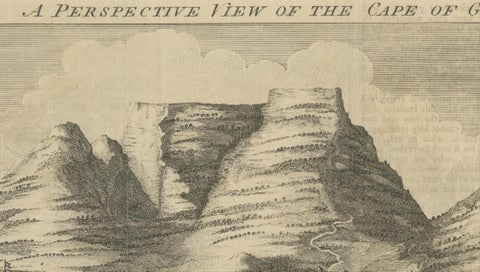 The Cape of Good Hope, VOC Anchorage and Table Mountain, c.1750, close-up 5