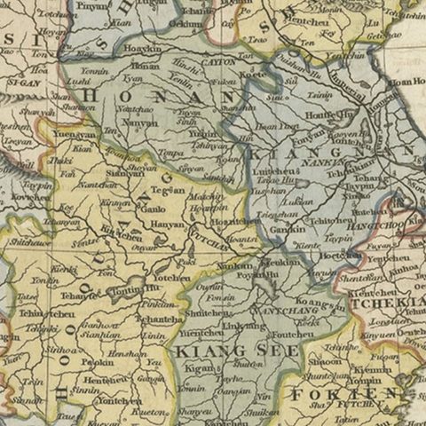 Original Old China Map, From Korea and the Sea of Japan to Teypin Island, 1803, close-up 3