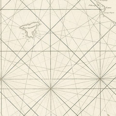 Antique Sea Chart of the Coast of Sumatra, Indonesia, circa 1775, close-up 1