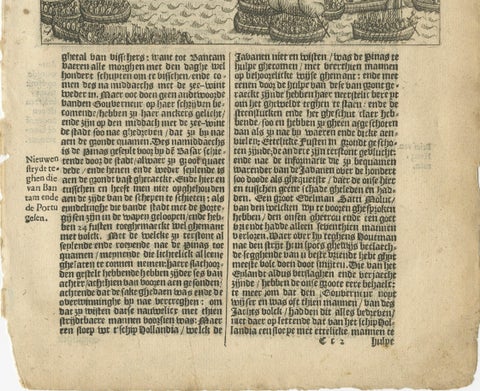Naval Battle between Dutch and Javanese Fleets near Bantam, Pontanus 1611, close-up 6