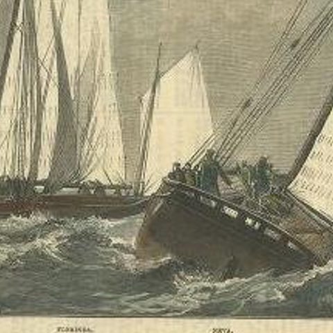 Royal Victoria Yacht Club, London News, 1877, close-up 1