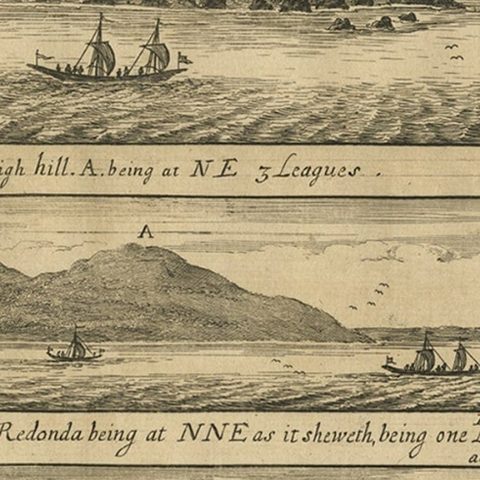Rare Engraving of Dutch and Danish Forts on the West African Gold Coast, 1744, close-up 2