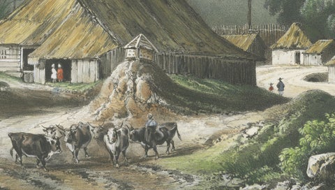 Singapore Environs View, French Exploration Lithograph, La Bonite Voyage, 1845, close-up 3
